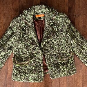 Vintage Cynthia Cynthia Steffe Blazer Womens Boucle Boho